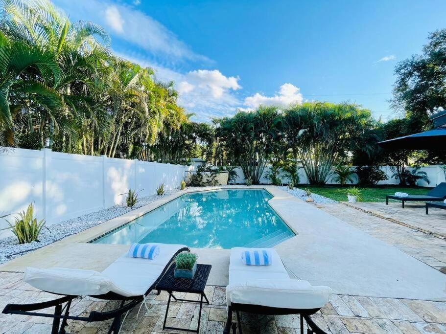 Willa Tropical Oasis House Private Pool Family Yard Fort Lauderdale Zewnętrze zdjęcie
